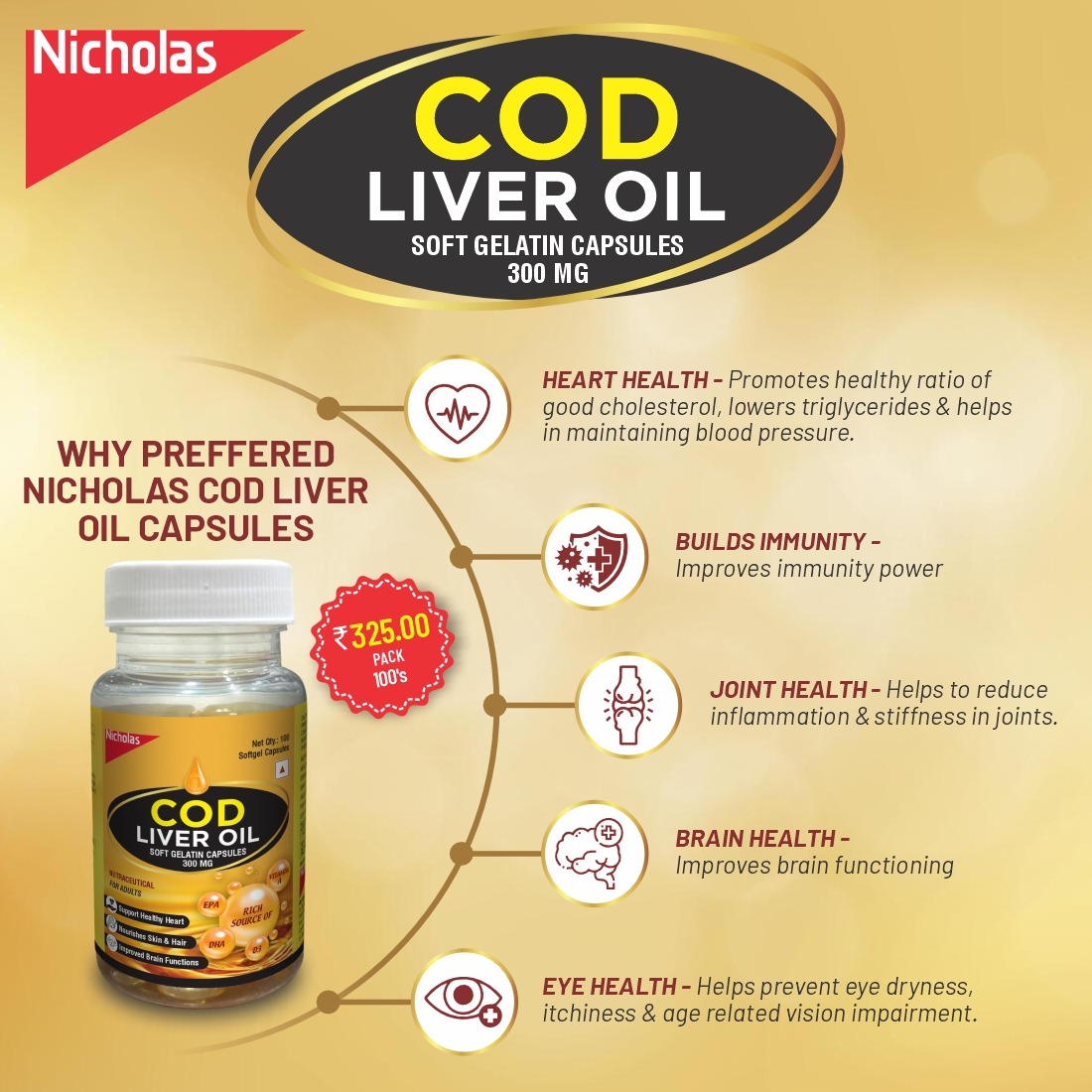 Cod Liver Oil 300 MG