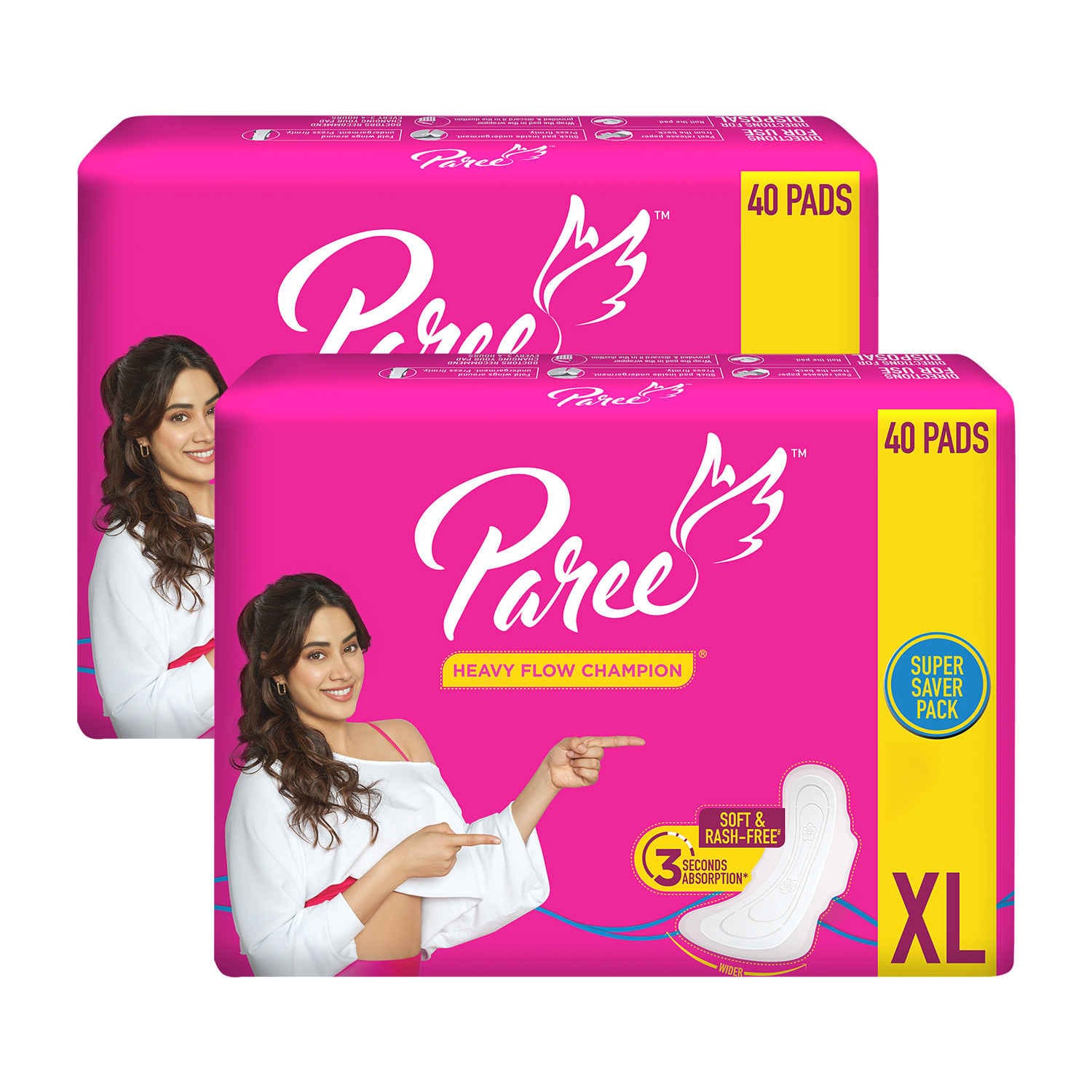 Paree Soft & Rash Free Comfort 40 pads