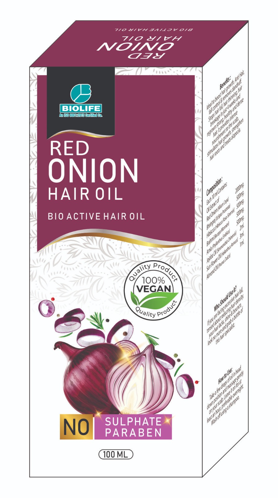 Red Onion Hair Oil 100ML